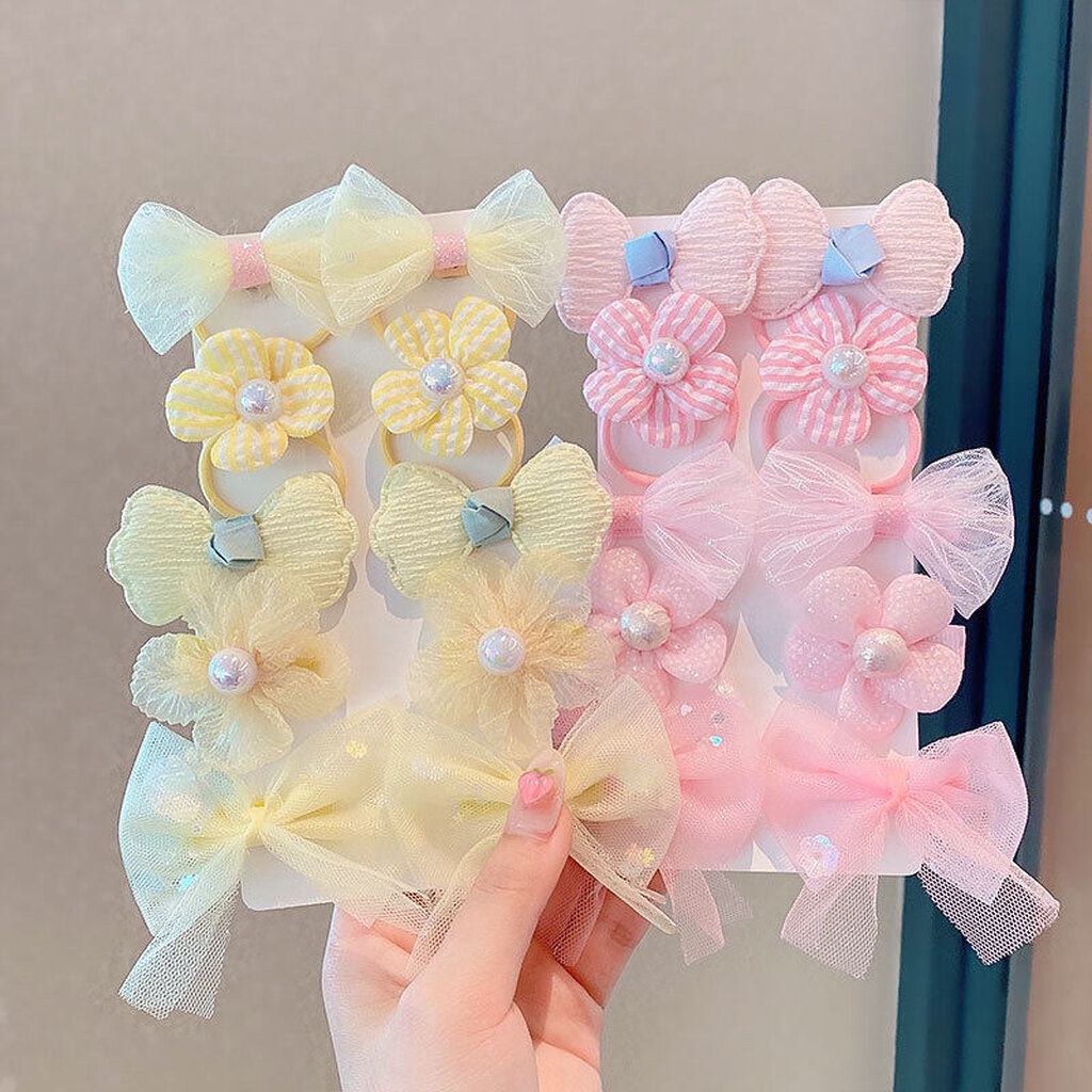 123พร้อม กิ๊บติดผม ยางรัดผม กิ๊บโบว์โบว์ กิ๊บดอกไม้ สำหรับเด็กผู้หญิง กิ๊บเซต 10 ชิ้น