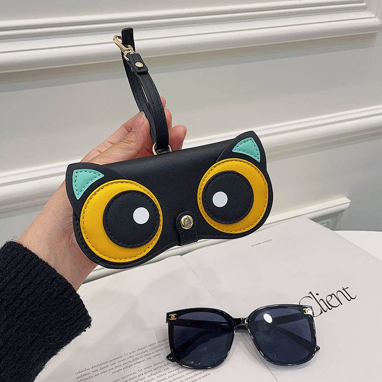 SENSES// Glasses Bag Portable Ins Glasses Case Sun Glasses Anti-Pressure Protective Case Sunglasses 