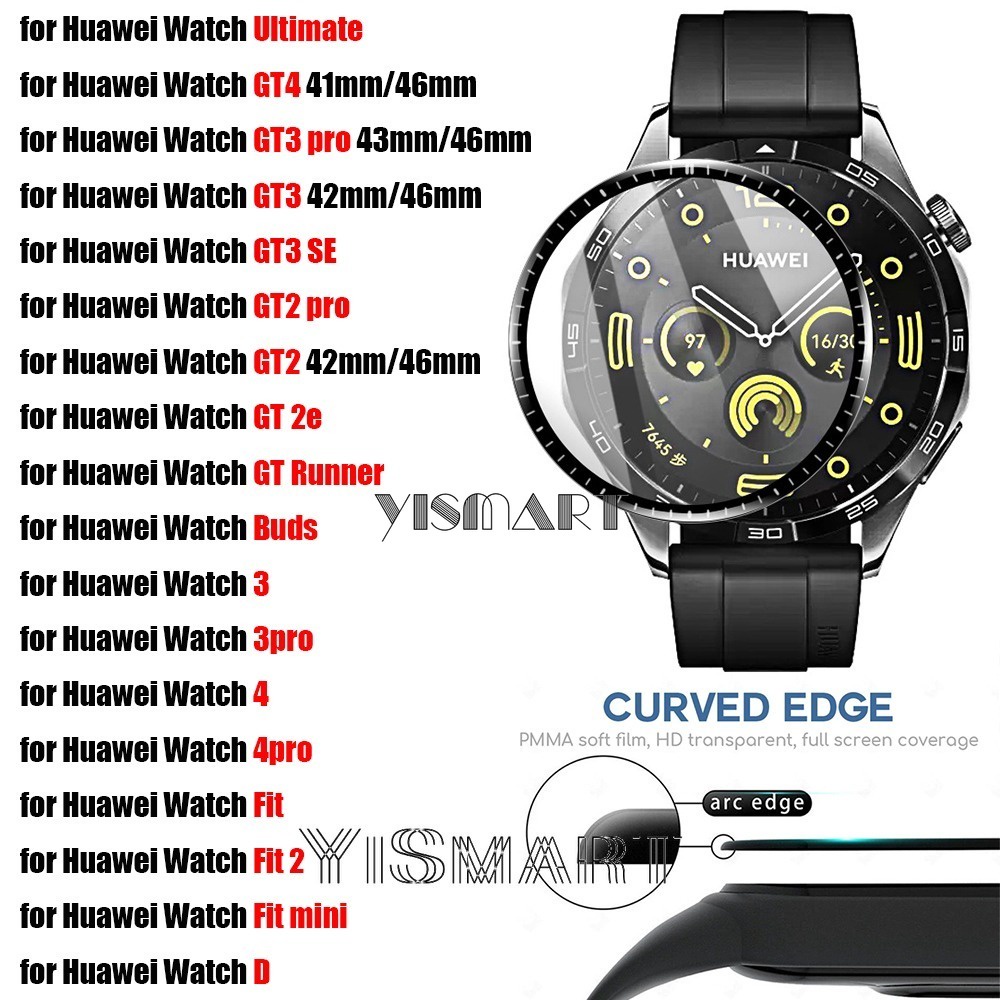 ฟิล์มกันรอยหน้าจอ ไม่ใช่กระจก สําหรับ Huawei Watch GT4 GT3 GT2 pro Huawei Watch Ultimate GT Runner Watch 4 3