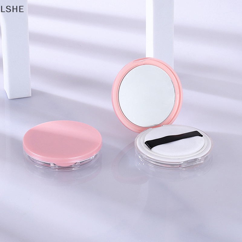 [LSHE] กล่องพลาสติก แบบบางพิเศษ สําหรับใส่แป้งฝุ่น เครื่องสําอาง เหมาะกับการพกพาเดินทาง