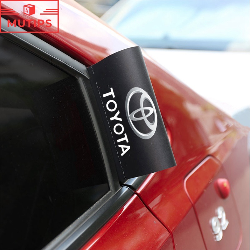Toyota GR TRD รถบรรทุก รถจักรยานยนต์ สําหรับติดตกแต่งประตูรถยนต์ ติดด้านข้างประตูรถยนต์ กันน้ํา PVC ลาย สําหรับสติกเกอร์ฉลาก Estima Sienta Yaris Ativ Hiace Altis Sienta bZ4X Hilux Revo