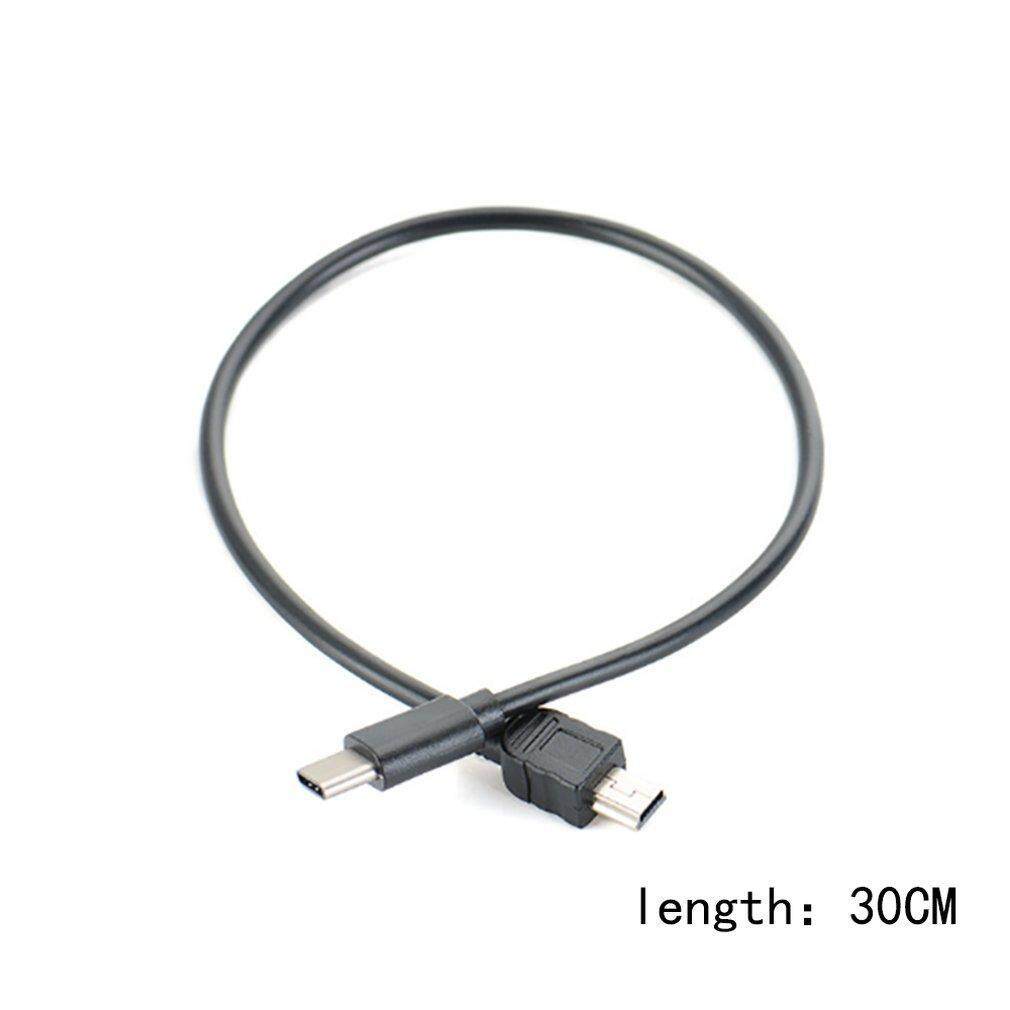 แท้100% ส่งไว รับประกัน1ปีเต็ม! Mini USB 5PIN Male to USB-C 3.1 Type C Male Cable
