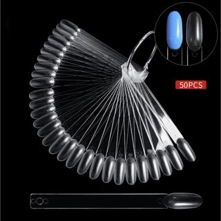 ชาร์ตโชว์สีเล็บ 50ก้าน ชาร์ตเล็บ ให้ลูกค้าเลือกสี ชาร์ตสีเล็บแบบต่างๆ ทรงพัด วงรี ชาร์ตวงรี