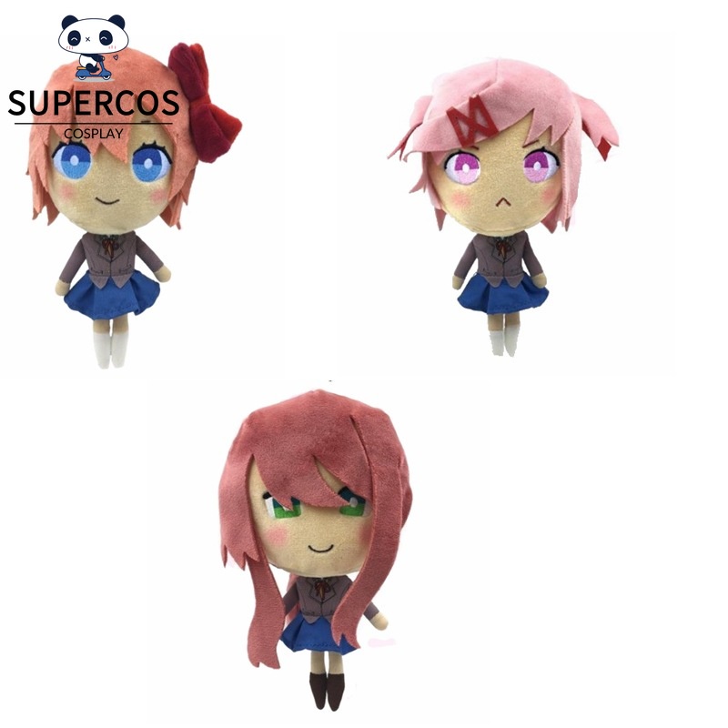 Doki doki วรรณกรรมคลับ Monika Sayori Natsuki Yuri ตุ๊กตาตุ๊กตาตุ๊กตา