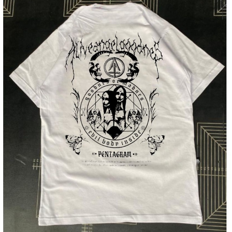 ใหม่  พิมพ์ลาย Demon Kuyang Venom สีขาว สําหรับผู้ชาย และผู้หญิง