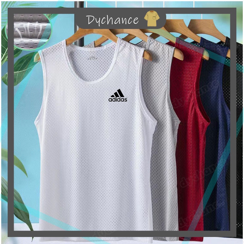 【Mesh】เสื้อกล้ามแขนกุด ผ้าตาข่าย แบบบาง แห้งเร็ว น้ําหนักเบา เหมาะกับฤดูร้อน สําหรับผู้ชาย