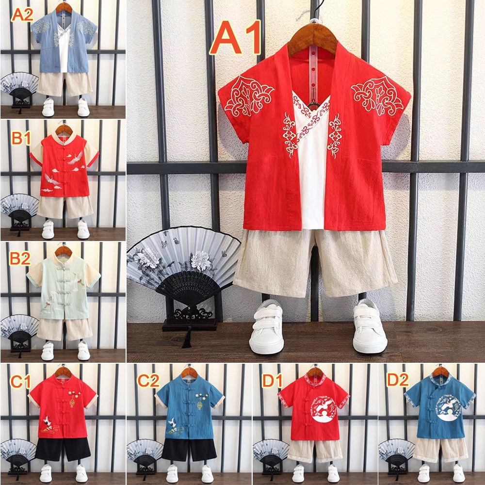 Cny 2024 Hanfu ชุดกี่เพ้า แบบดั้งเดิม สไตล์จีน สําหรับเด็กผู้ชาย ผู้หญิง