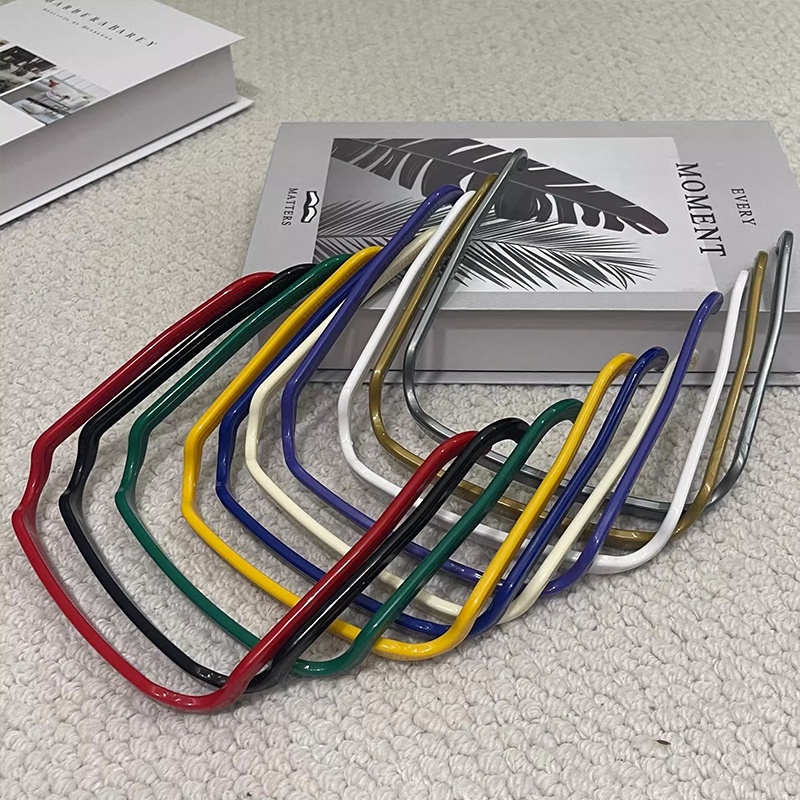 ในไทย✨ที่คาดผมทรงสี่เหลี่ยมล่องหนเกาหลีเรียบง่ายเข้ากับทุกการแต่งกาย 2023ใหม่เครื่องประดับผมผู้ชายและผู้หญิง-Move - รูปที่ 4