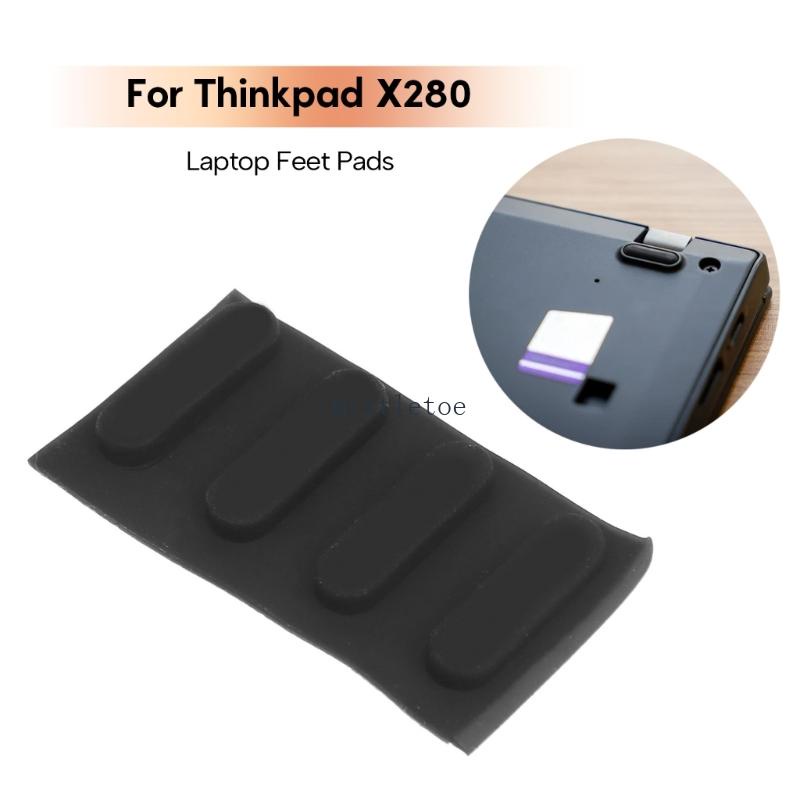 Mis แผ่นยางรองด้านล่าง แบบเปลี่ยน สําหรับแล็ปท็อป Lenovo Thinkpad X280 4 ชิ้น