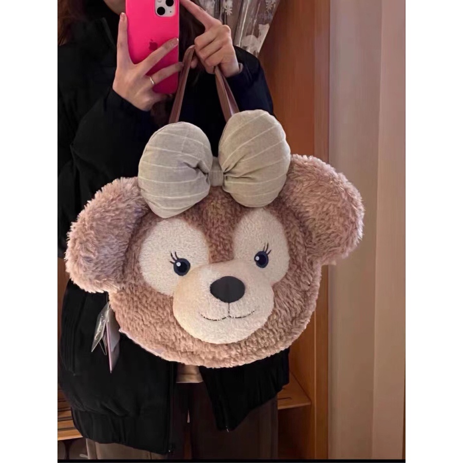 กระเป๋าเป้สะพายหลัง อเนกประสงค์ ขนาดใหญ่ ลายการ์ตูนหมีดัฟฟี่น่ารัก สําหรับเด็กผู้หญิง - รูปที่ 4