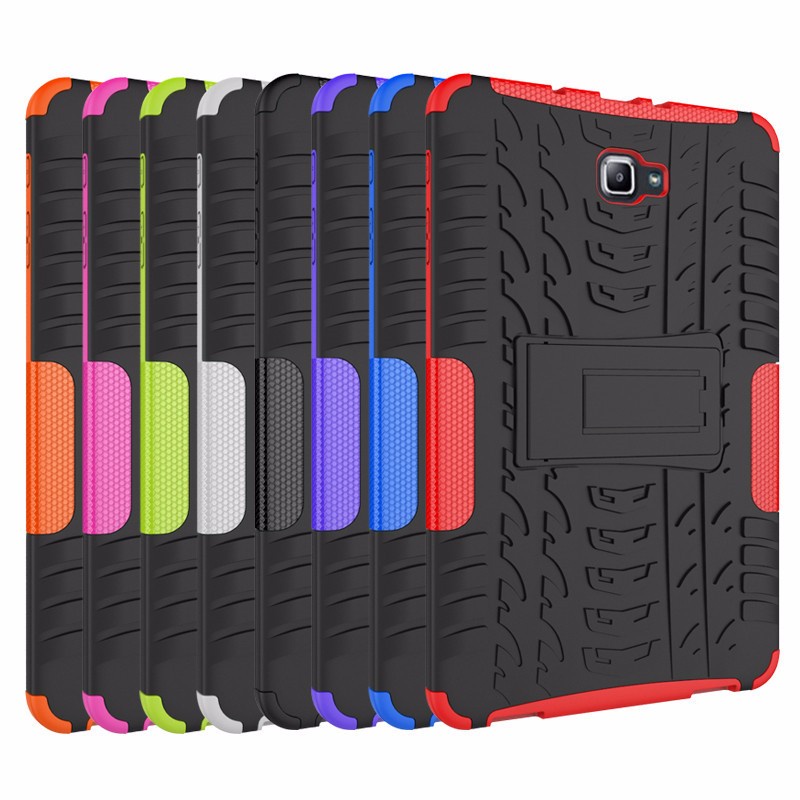 เคสแท็บเล็ต TPU PC กันกระแทก พร้อมขาตั้ง สําหรับ Samsung GALAXY Tab A A6 10.1 2016 T580 T585 T580N T585N 10.1 นิ้ว