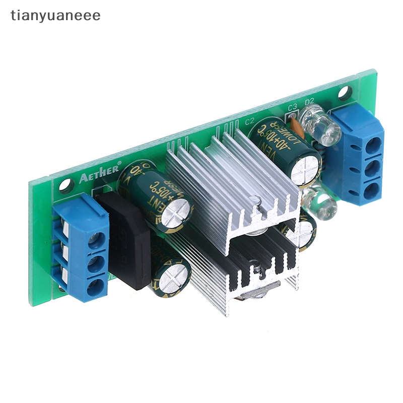 Tianyuaneee LM7812 + LM7912 ±12V โมดูลสะพานเรียงกระแสแรงดันไฟฟ้าคู่
