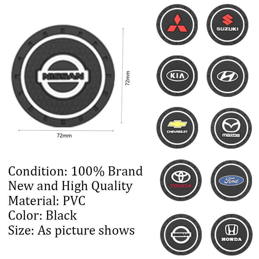 1ชิ้น ที่รองแก้วน้ำ รถถ้วยรองแก้วป้องกันการลื่นไถลอุปกรณ์รถยนต์ ผู้ถือถ้วยสากล วางแก้วน้ำในรถ car cup holder - รูปที่ 2