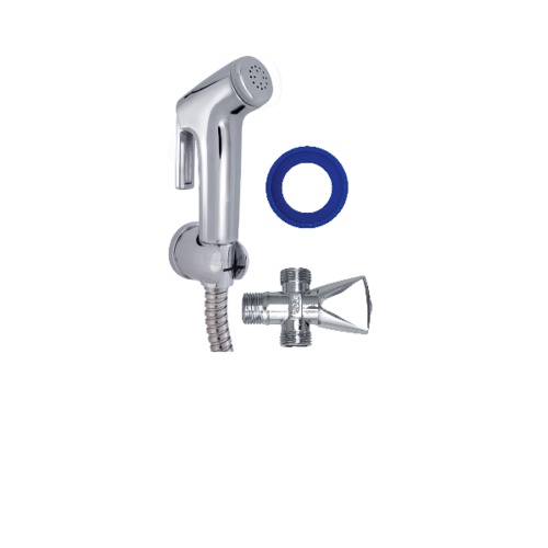 Deluxy Official Shop-Icon ชุดสายฉีดชำระพร้อมวาล์ว รุ่น IU366_X   สีโครเมียม null