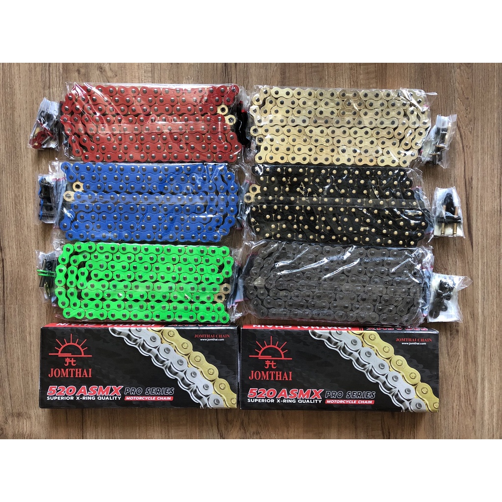 โซ่จอมไทย 520 x-ring Jomthai ตราพระอาทิตย์ รองรับได้ 650cc