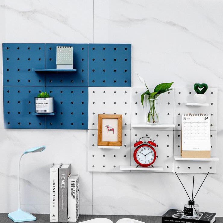 ชั้นเก็บของแบบติดผนัง Pegboard ชั้นเก็บของแบบติดผนัง