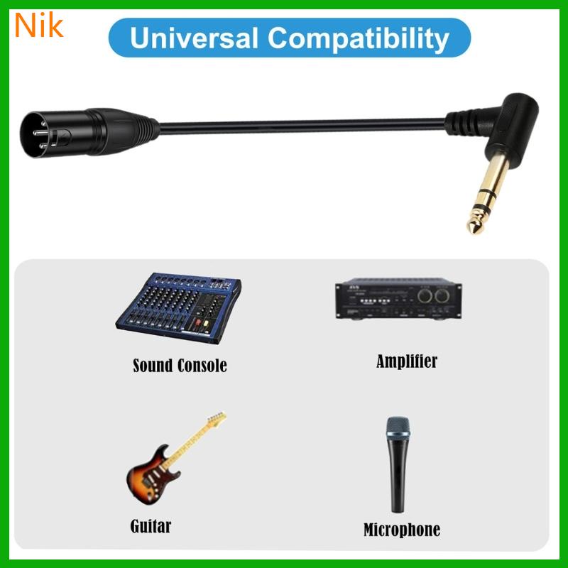 สายเคเบิ้ล XLR 3 Pin to 6 35 มม. 1 4 TS TRS Male Cable Stereo 6 35 มม. to XLR Plug Stereo Mic Connec