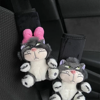Hot selling new models Hamburger Bow Lucifer Zhuaimao Safety Belt Decoration Shoulder Sleeve Protective Cover Decoration Car Supplies Cute car interior