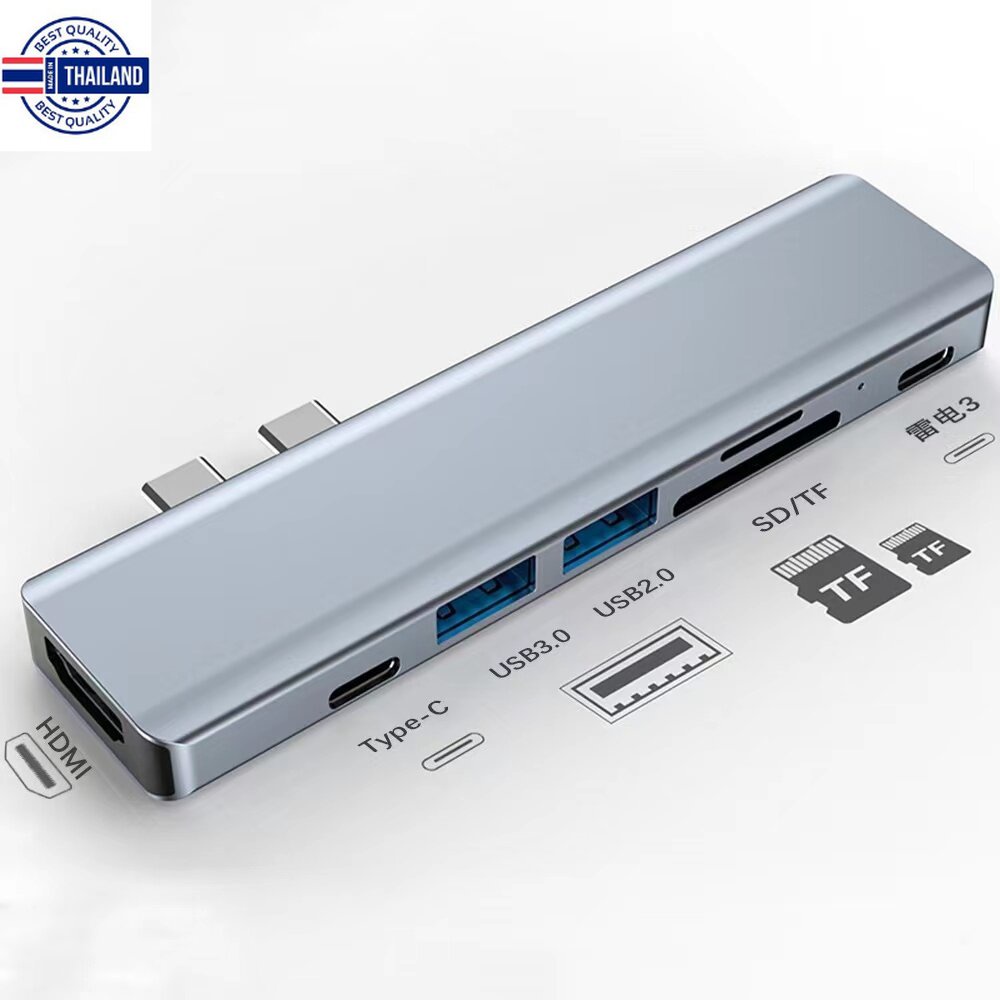 USB C Hub 7 in 1 Type C to HDMI 4K for MacBook Pro 2020, MacBook Air 2020, iPad Pro 2020, SAMSUNG S20+
