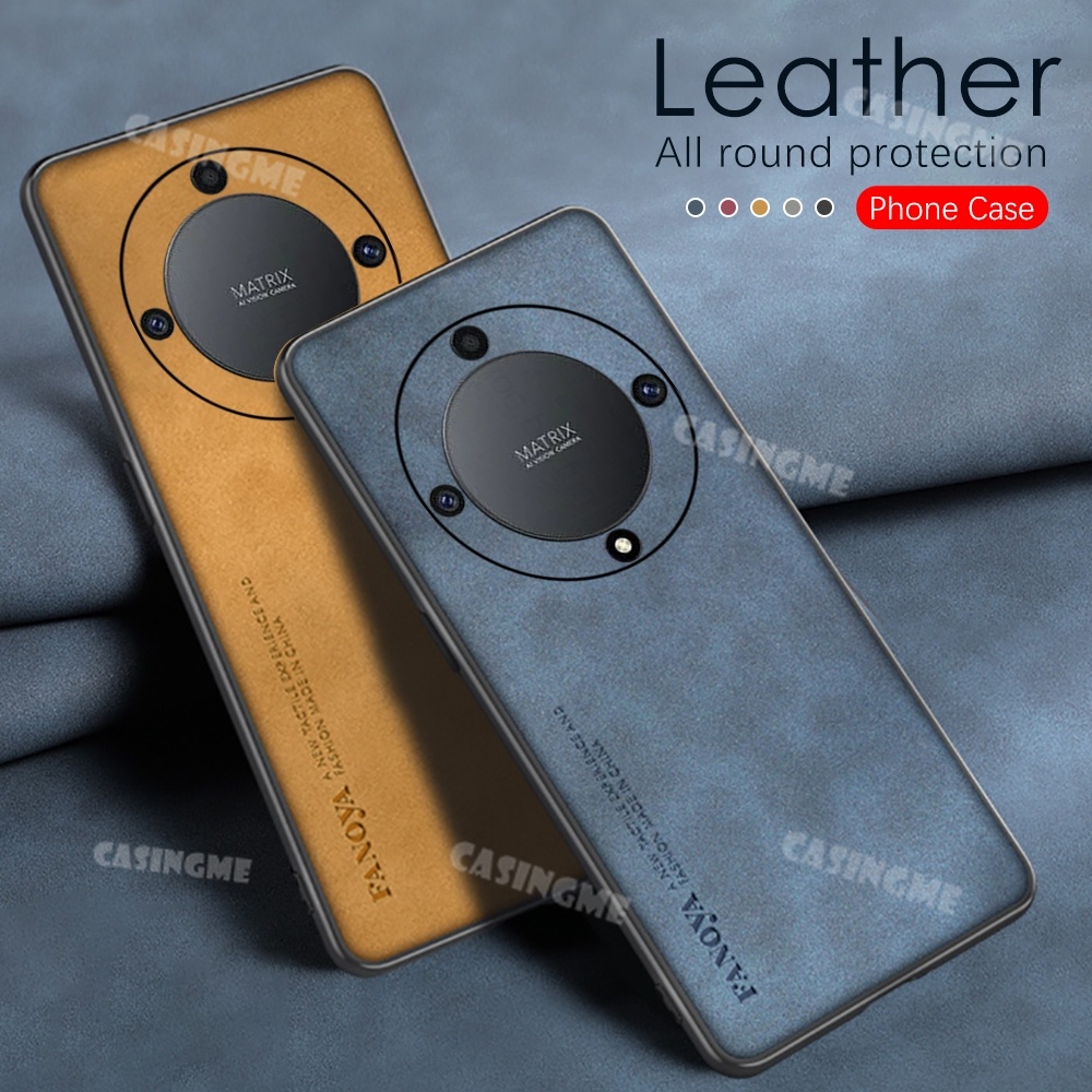 เคสโทรศัพท์มือถือหนัง PC แข็ง ผิวด้าน กันกระแทก ปิดด้านหลัง หรูหรา สําหรับ Honor X9b 5G 2023 X9b X9 