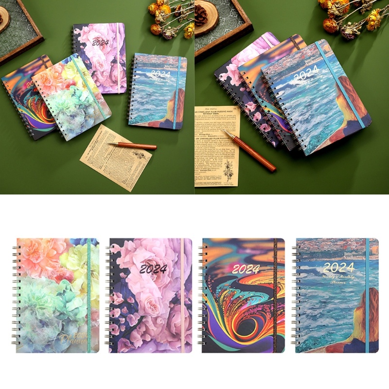 Seng Schedule Planner Spirals Binding Notebook To Do List Notebook Calendar Organizer