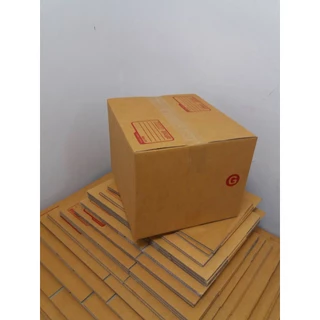 กล่องไปรษณีย์ เบอร์ G ขนาด 31×36×26 ซม. กล่องพัสดุฝาชน แพ็ค 10 ใบ หนา 3 ชั้น ราคาส่ง พร้อมส่ง Qbox7 ล็อต 3408