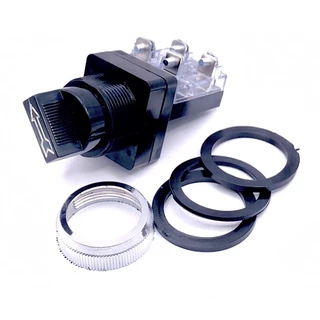 Switch Selector ซีเลคเตอร์ 2จังหวะ 3จังหวะ สวิตช์ลูกศร ขนาด 25-30mm 6A/250V 1NO มีขอพร้อมส่งในไทย