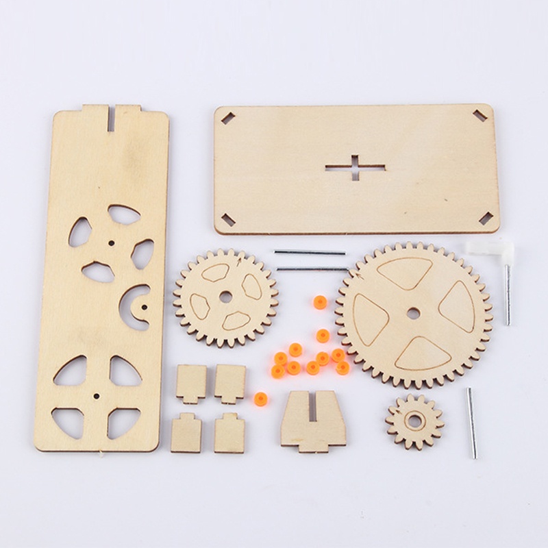 ของขวัญการศึกษา DIY เกียร ์ เกียร ์ เกียร ์ Triple Linkage เด ็ ก Handmade วิทยาศาสตร ์ การทดลองการศึกษาของเล ่ น ราคา ถูกที่สุด ดีลบีเคเค แกลเลอรีภาพที่ 7
