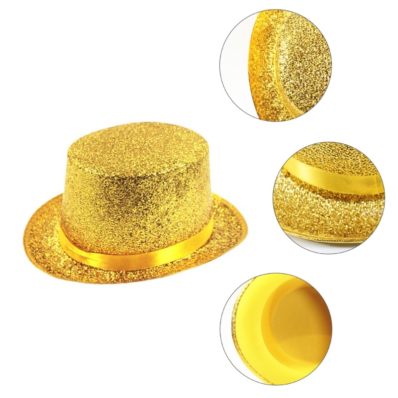 Yoo Short Brim Fedora Hat Victorian Age Magician Hat for Boy Men Adults Cap