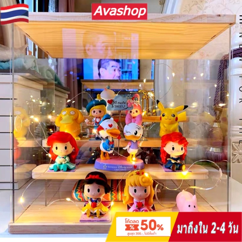 🇹🇭ส่งจากไทย🇹🇭 Avashop ตู้โชว์โมเดล กล่องเก็บโมเดล กล่องโชว์โมเดล กล่องใส่ฟิกเกอร วัสดุกระจกอินทรีย์ 