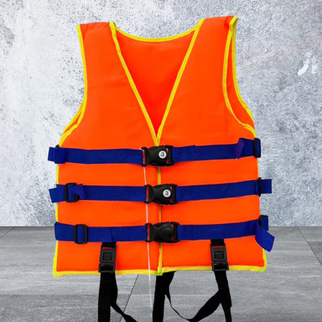 เสื้อชูชีพเด็ก และ ผู้ใหญ่ มีให้เลือก เบอร์ 1-7 เนื้อโฟมดี มีนกหวีด ( ส้ม )