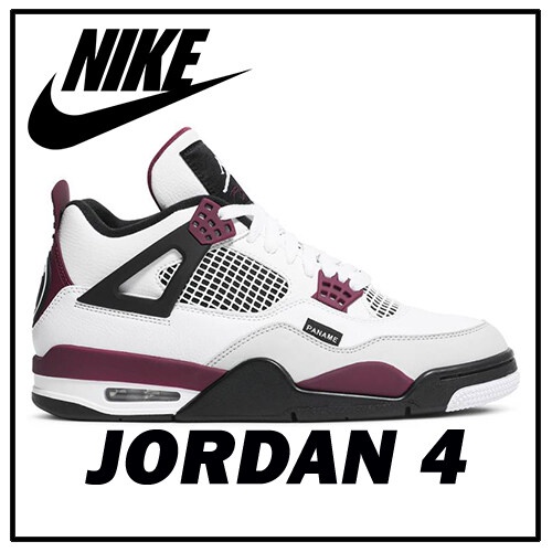 แท้ ✨ Nike Air Jordan 4 Retro Paris Blue รองเท้ากีฬาแฟชั่นคลาสสิก - สีขาว สีม่วง