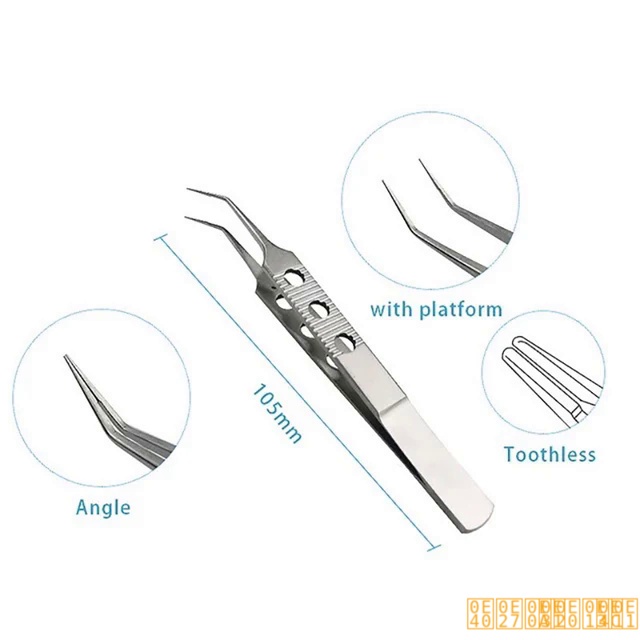 !! # @ แพลตฟอร์มแหนบสแตนเลส ophthalmic Fue hair planting MICROS Forceps
