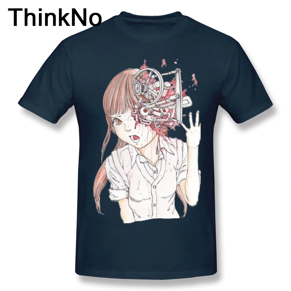 🔥 tshirt สําหรับผู้ชาย♛F.For ชาย Shintaro Kago มังงะ Junji Ito เสื้อยืดกราฟิกกีฬาผู้ชายเสื้อยืด z|/ 