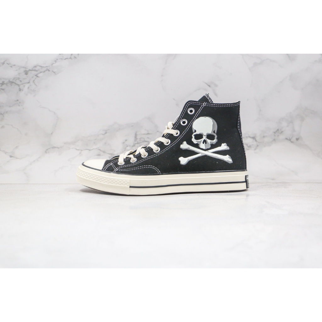 ♞,♘,♙Mastermind x Converse Converse Co-Branded Luminous Skull Black White Japanese Trendy Limited D