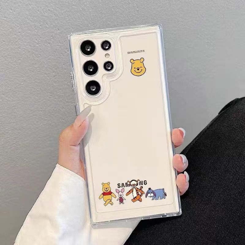 เคสโทรศัพท์มือถือ กันกระแทก ลายการ์ตูน Disney Lotso Winnie The Pooh Spider-Man หรูหรา สําหรับ IPhone15 14 13 12 11 Pro Max Samsung Galaxy S24 S22 S23 FE Plus ULTRA A54