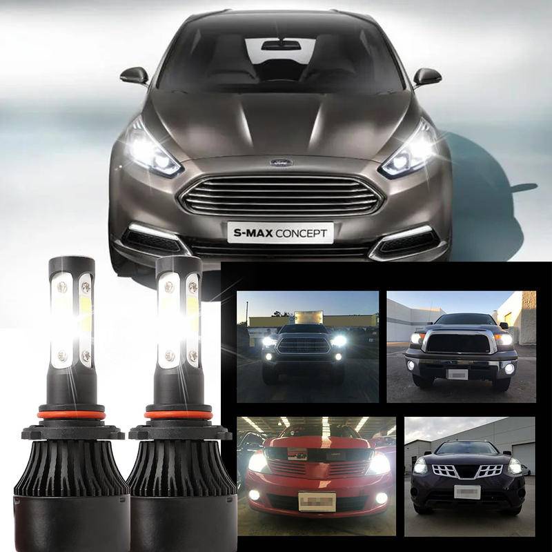 2 ชิ้น LED สีขาว 6000K X7 4SIDE หลอดไฟ NW ชุดไฟหน้าสําหรับ FORD S-MAX(WS) 2006-2023 (โคมไฟศีรษะ)