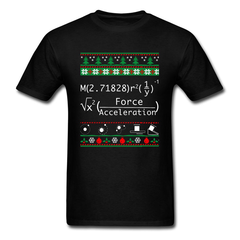 Physics Christmas Math Equation Xmas T Shirt The Big Bang Theory New Tops Tshirt Camisa Mens Tops & 