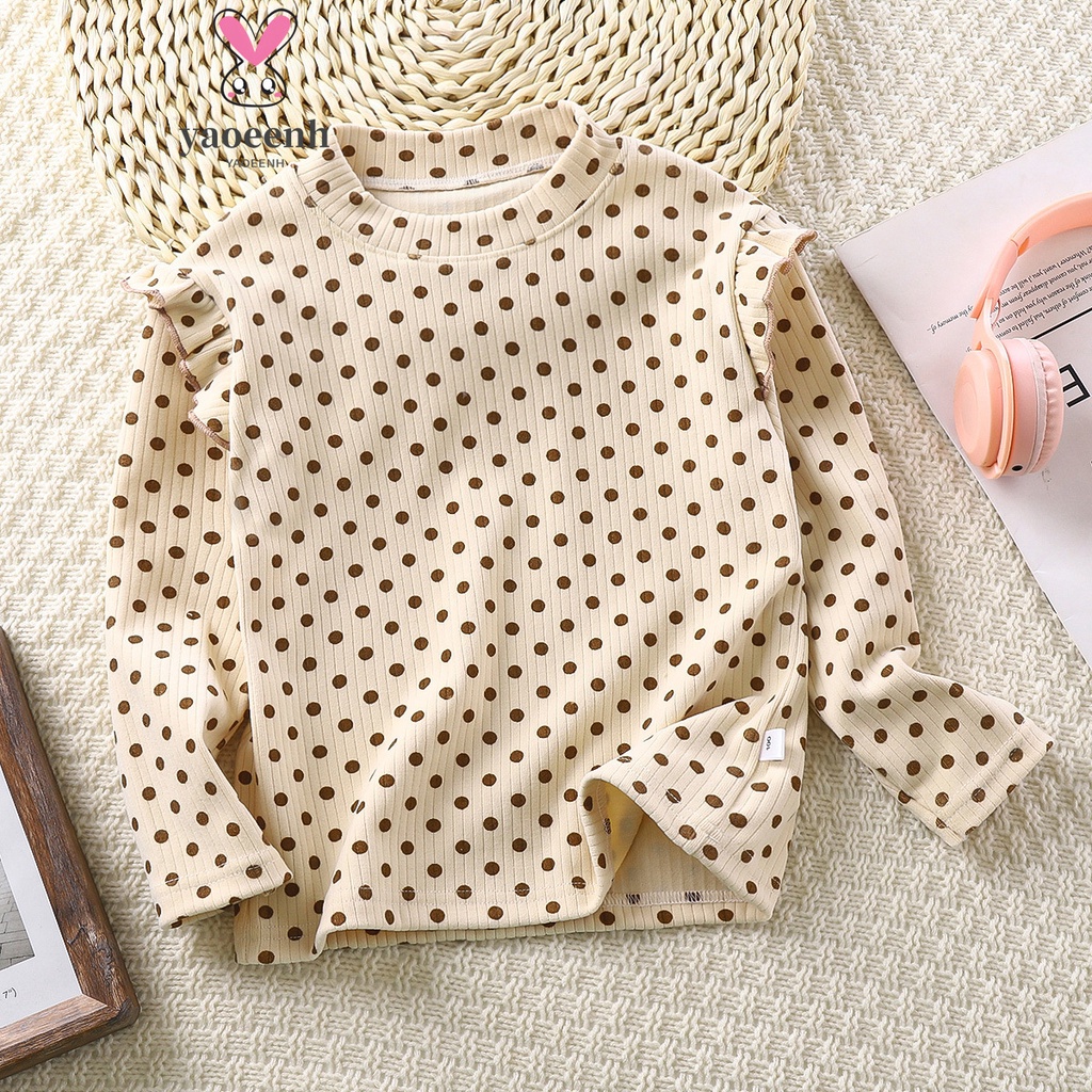 【YAOEENH】พร้อมส่ง เสื้อยืดลําลอง แขนสั้น คอกลม ลายดอกไม้ เข้ากับทุกการแต่งกาย แฟชั่นฤดูใบไม้ร่วง และฤดูหนาว สําหรับเด็กผู้หญิง 90-160 ซม. - รูปที่ 2