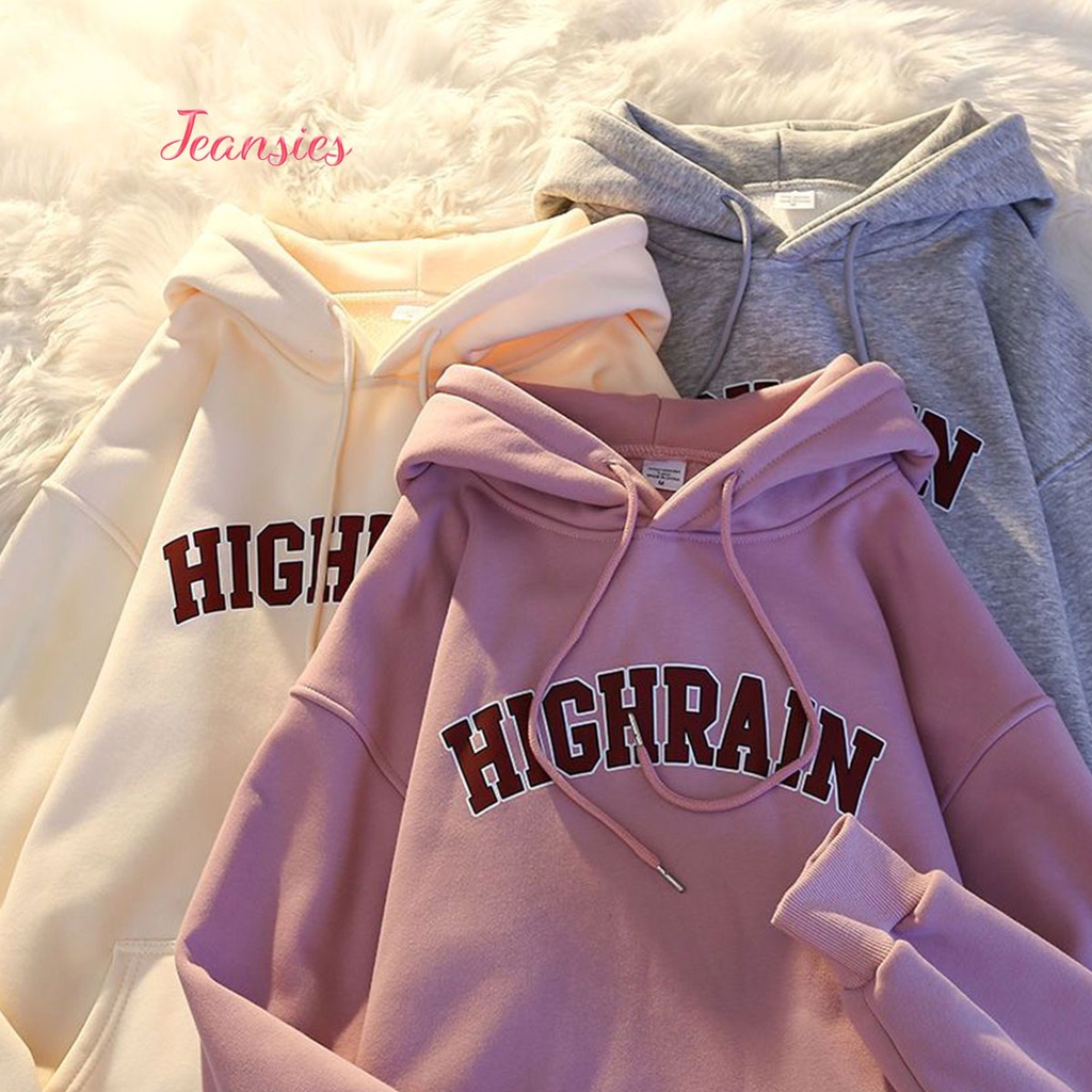 เสื้อแขนยาวกันหนาวมีฮู๊ด เสื้อพิมลายสวย ผ้าสำลี ผ้าหนาดีใส่สบาย