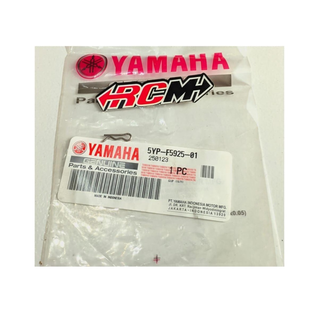 5YP-F5925-01 ผ้าเบรคหน้าล็อคปากกาคลิป FINO MIO JX RIDE R15 R25 VISION JUPITER MX VEGA R ZR JUPITER Z