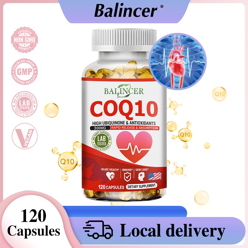 Balincer Coenzyme Q10 ผลิตภัณฑ์เสริมอาหาร เสริมอาหารจากธรรมชาติ ที่รองรับการเต้นของหัวใจ และพลังงาน
