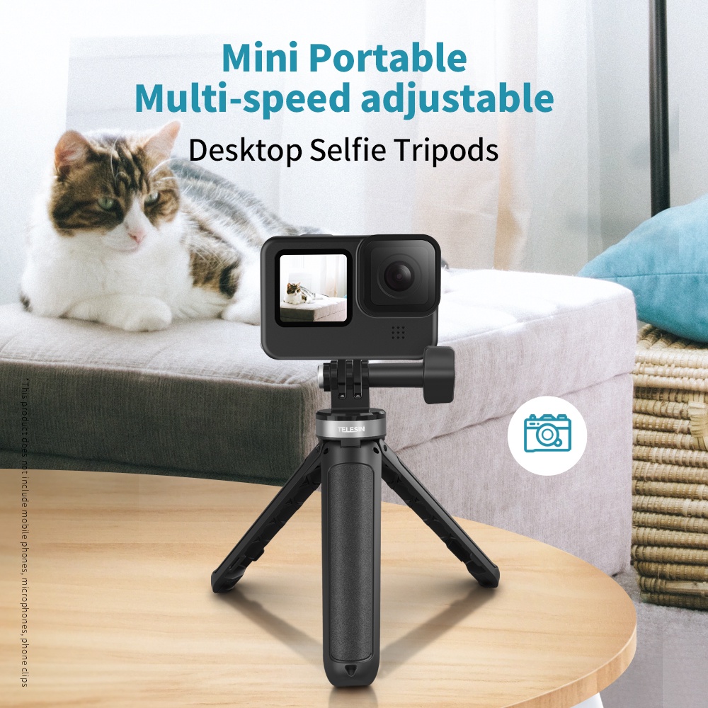 ขาตั้งกล้องพลาสติก แบบพกพา ปรับความยาวได้ สําหรับ Insta360 Ace Pro X3 Go3 Mini Selfie Stick Tripod GoPro 12 Hero 12 11 10 9 8 7 Osmo Action 4