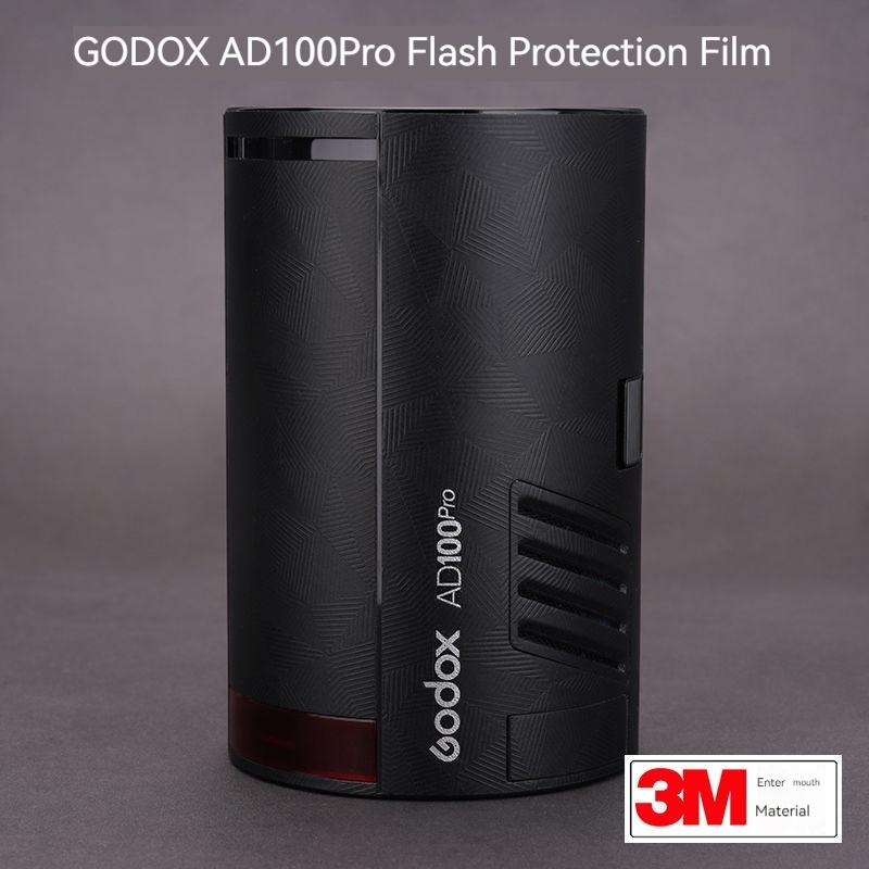 สติกเกอร์ฟิล์มหนัง ผิวด้าน ป้องกันแฟลช 3M สําหรับ GODOX    AD100   Pro