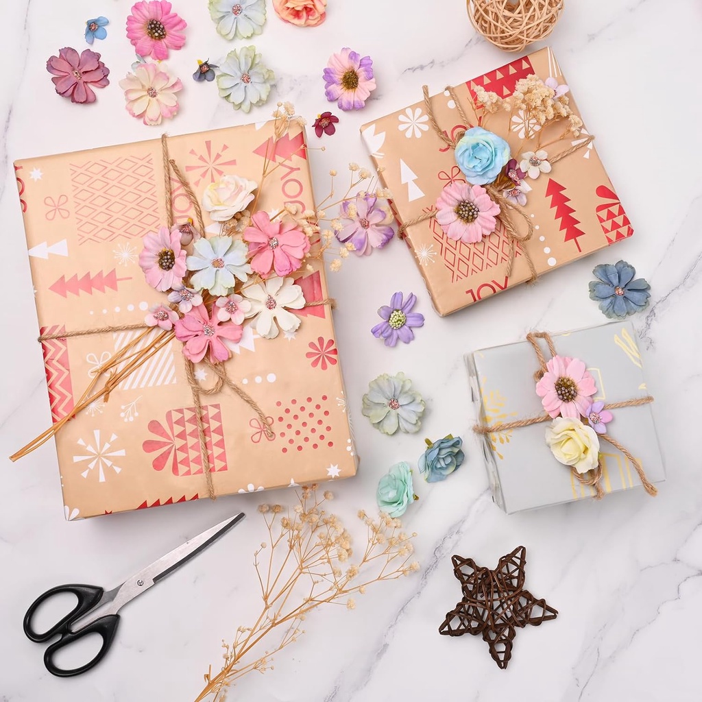 50 ชิ้น ดอกไม้ สําหรับงานฝีมือ ดอกเดซี่ปลอม หัวดอกไม้ผ้าไหม ดอกไม้ประดิษฐ์ ขนาดเล็ก สําหรับงานแต่งงาน บ้าน DIY พวงหรีดภาพ อุปกรณ์ตกแต่ง - รูปที่ 5