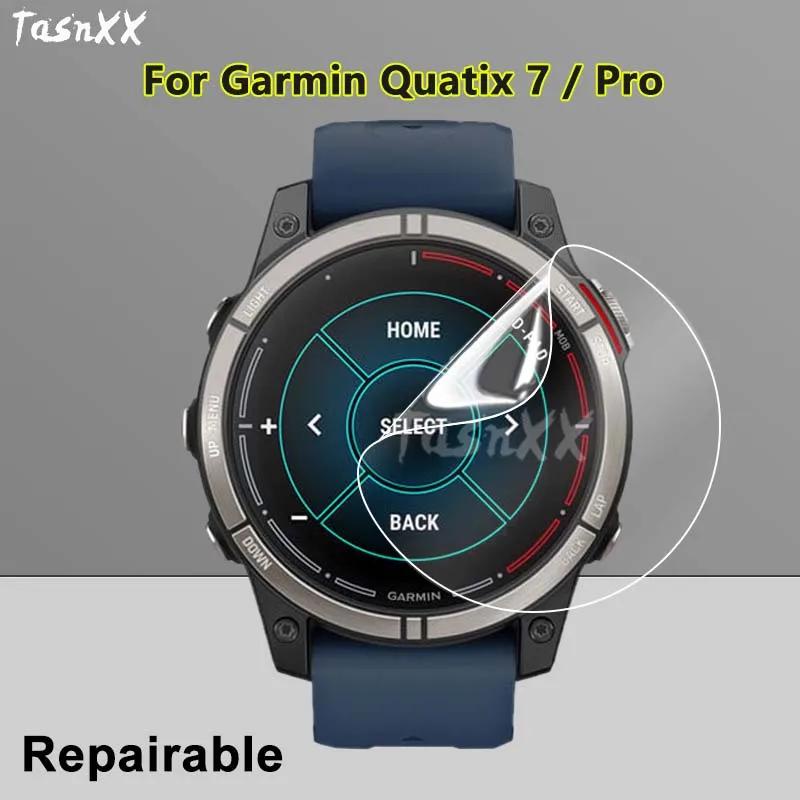 2/3/5/10 PCS สําหรับ Garmin Quatix 7/Pro สมาร์ทวอท์ช Ultra Clear Anti Scratch Soft Hydrogel ฟิล์มซ่อ