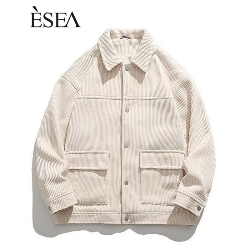 Esea เสื้อแจ็คเก็ตแฟชั่นใหม่ของ เรียบง่ายและทันสมัย ​​เหมาะสำหรับผู้ชายในฤดูใบไม้ผลิและฤดูใบไม้ร่วง