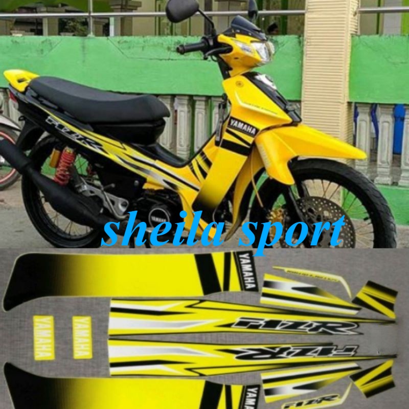 สติกเกอร์ Striping F1zr f1z r yamaha fizr fiz r f1z r รายการสติกเกอร์รุ่นพิเศษ สีดําเหลือง