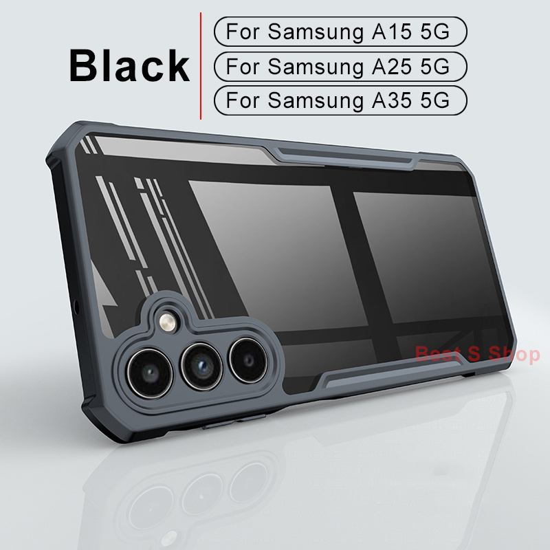 Case For Samsung A55 5G / A15 / A25 / A35 / A05 / A05s เคส ขอบนิ่ม หลังแข็ง ซัมซุง เอ35 5จี ซิลิโคน TPU กันกระแทก 027