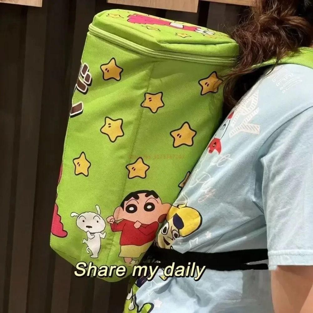 Irra Crayon Shin-Chan กระเป๋าตุ๊กตา, ของขวัญวันเกิดการ์ตูนน่ารักกระเป๋าเป้สะพายหลัง, ตุ๊กตาอะนิเมะของเล่นตุ๊กตาน่ารักด้านบนเปิดซิปกระเป๋าสะพายสาว